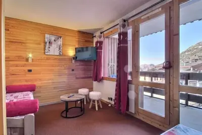 Image de Studio divisible central pour 4 personnes avec balcon à Belle Plagne