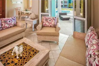 Image de Guest-friendly 2bd condo in beachfront resort with pool\/tennis\/gym\/waterpark