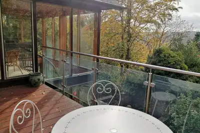 Scandinavian style hideaway with log burner adjacent to the Peak District.