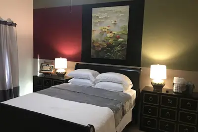 Image de Art-filled home in a quiet neighborhood with spaces for boat/Rv parking.
