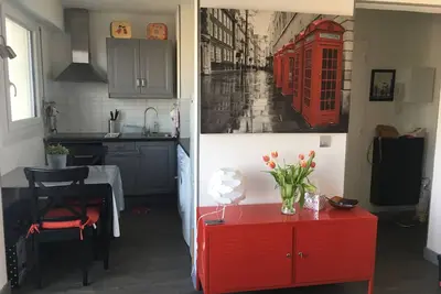 Image de F2  moderne et fonctionnel avec vue sur mer jet campagne Plage juno beach