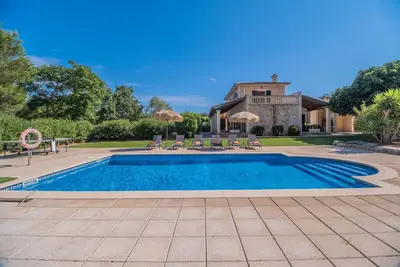 Image de Vela 2 Finca pour 6 personnes avec piscine, jardin, Wifi, terrasse Can Picafort