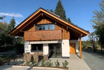 Image de \"Vacation home in the Sauerland: Luxurious chalet in Winterberg town with sauna Wlan. \"