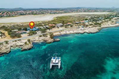 Ocean front luxury villa on Malmok Aruba