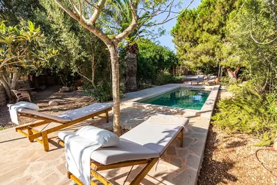 Can Blai Blai country house with garden, views and swimming pool in Santanyi