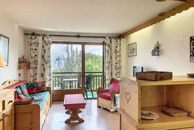 Image de Studio confortable au centre de Combloux avec parking et accès ski bus