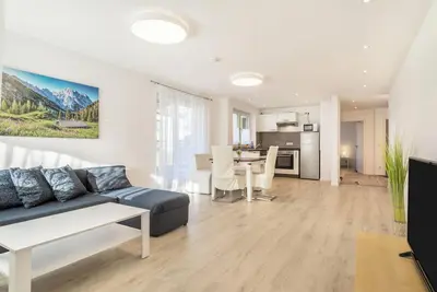 Image de Appartement moderne et lumineux \"Gartenstraße\" avec terrasse et jardin