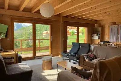 Image de Chalet moderne 4 chambres, terrasse sud, parking, Pra Loup