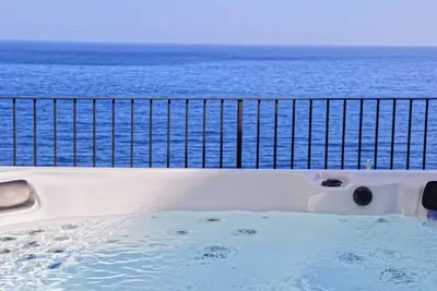 Image de sea view house with Etna behind