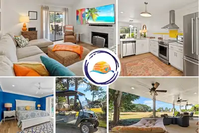 Image de \"Linkside Luau\" - Booking Fall Break with a Golf Cart - Booking Fast!