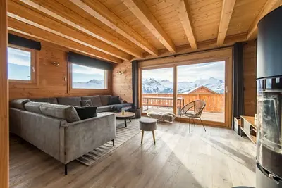 Image de Chalet mitoyen proche pistes avec vue panoramique