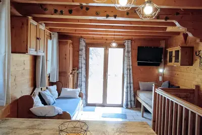 Image de Dans chalet pied des pistes, front de neige de Prébois, 2 pièces 7 personnes Sud