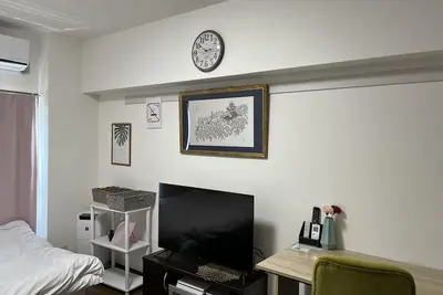 Image de Ekinan Uchiyama Building 1 Room plan wrapped in Hakata textile, the traditional culture of Hakata