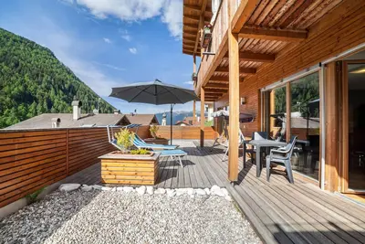 Image de Charmant appartement \"Ferienwohnung Terrasse\" avec vue sur la montagne et terrasse