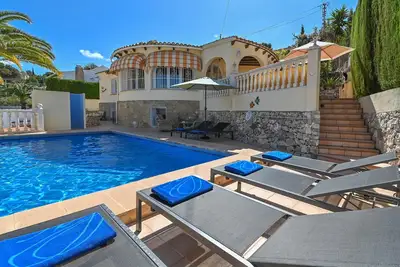 Image de Belle villa intime à Benissa, Costa Blanca, Espagne avec piscine privée pour 10 personnes