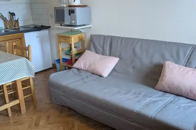 Image de Studio au pied des pistes avec balcon et cuisine équipée