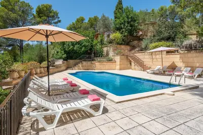Villa Can Pere Vell avec Vue sur la Baie d'Andratx, Majorque