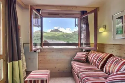 Image de Joli studio-cabine pour 4 à Belle Plagne avec balcon et accès aux pistes
