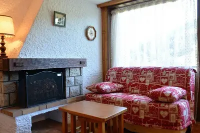Image de Appartement 3 pièces/6 pers avec cheminée et parking couvert