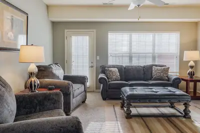 3 Bed, 2. 5 Bath Townhouse with Attached Two-Car Garage & Private Patio with Gas Grill