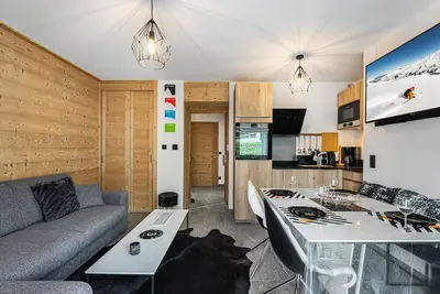 Image de Appartement moderne Ă Courchevel pour 4 pers, proche piste, parking et WiFi inclus
