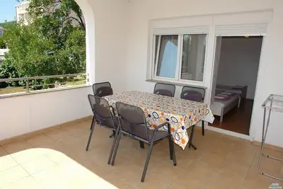 Image de Appartement de deux chambres avec la terrasse et la vue sur le mer Dramalj, Crikvenica (A-18467-c)