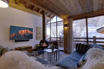 Image de Chalet élégant 4* à Méribel, proche télécabine Olympe, 4 chambres, dortoir, hammam et cheminée