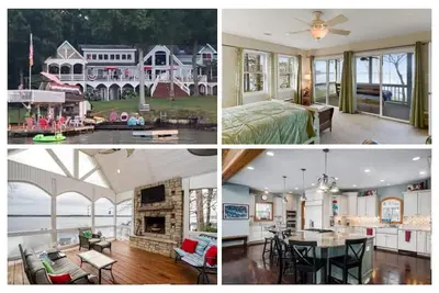 Image de Lakefront Serenity: 6br, Firepit, Dock, Great Views, Up to 17 guests