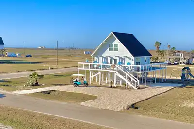 Enjoy panoramic views from the spacious wrap around deck!