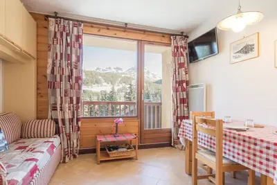 Image de Charmant studio Montgenèvre, 3 pers, balcon sud, proche pistes