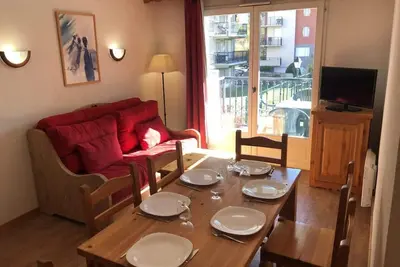 Image de 1er étage, piscine, balcon, télévision, casier à ski, 38m², Saint Gervais