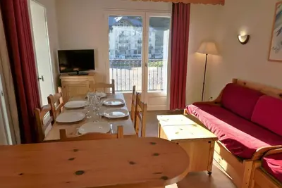 Image de 1er étage, piscine, balcon, télévision, casier à ski, 43m², Saint Gervais