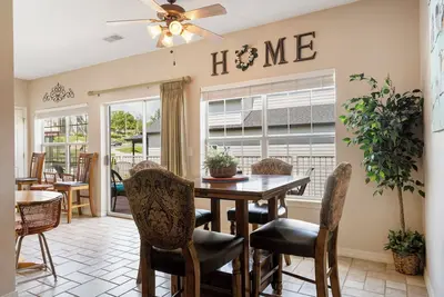 Walk-in Roomy Golf Condo with Private Balcony & Indoor Pool Access