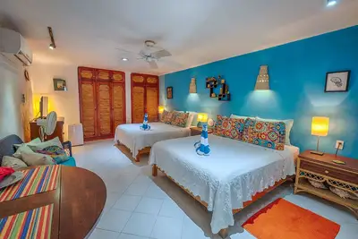 Image de Comfortable and affordable studio, perfect for a couple! Beach access, Ac!