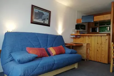Image de Studio skis aux pieds, 5 personnes, balcon, proche commerces, Arc 1800