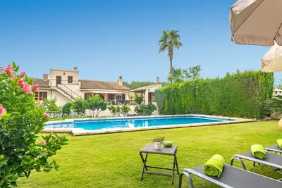 Ca Na Rosa (De Selva) - Apartment with private pool and garden near the mountains. Free Wi