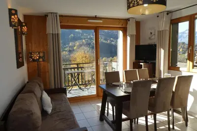 Image de 1er étage, piscine, balcon, parking, télévision, casier à ski, 41m², Saint Gervais