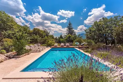 Image de Tajina Kuca, Villa for 6 people with a botanical garden, 32 sqm heated pool with hydro massage, playground, 2 bedrooms, 2 bathrooms