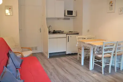 Image de Studio cosy avec terrasse sud, bien équipé à Pra Loup 1600