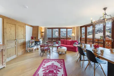 Image de Appartement skis aux pieds Ă Courchevel avec balcon et parking