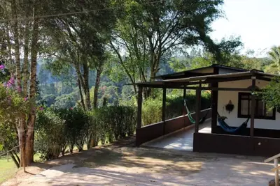 Image de Chácara Canto das Águas with waterfall inside the property