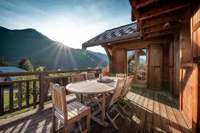 Image de Grand Chalet Hibou proche des pistes avec une vue fantastique