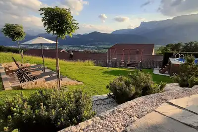 Image de Peace and relaxation, family vacation, large garden