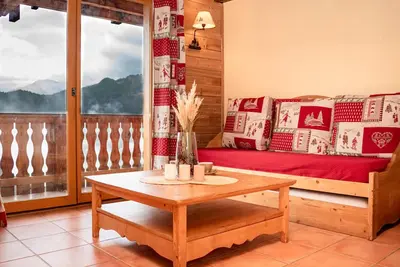Image de Duplex cosy 6 pers avec balcon, parking et casier Ă ski Ă Pra Loup