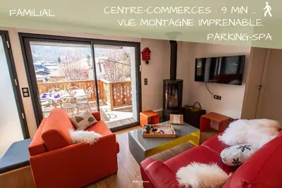 Image de Chalet Hygge Saint-Lary centre: Cosy \/ 2 ch \/ Spa \/ Vue imprenable \/ Parking