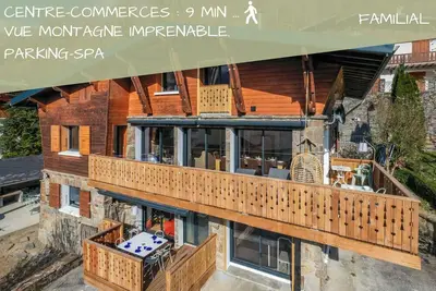 Image de Chalet Hygge Saint-Lary centre: 6 ch \/ Spa \/ Vue imprenable \/ Parking sécurisé