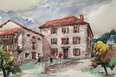 Image de Grande maison rénovée avec jardin, proche de la basilique de Brioude, idéale pour randonnées et sports nautiques