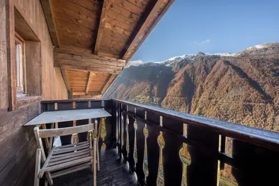 Image de Appartement \"Untervernatsch - Edelweiss\" avec vue montagne, Wi-Fi, balcon et jardin