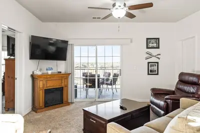 3 Bedroom, 3 Bath Golf Condo featuring Private, Covered Balcony with Pool and Course View