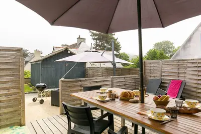 Image de Merveilleuse maison de vacances privée avec Wifi, Tv, terrasse, animaux admis et parking